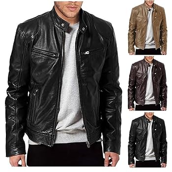 Amazon | [Bwgoroku] レザージャケット メンズ ライダース